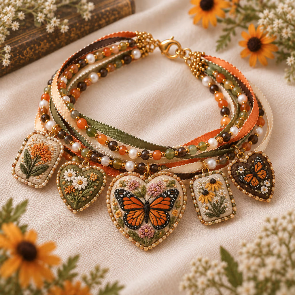 Bracelet brodé à motifs — photographie 2