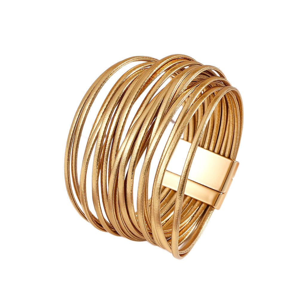 Manchette Tresse — bracelet multiliens — photographie fournisseur, vue 4
