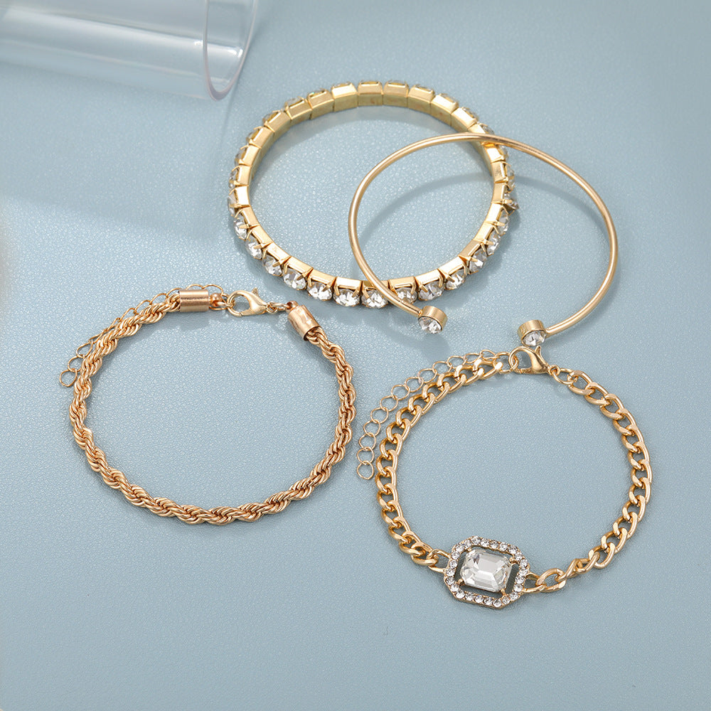 Lot de quatre bracelets Cristal fantaisie — photographie 7