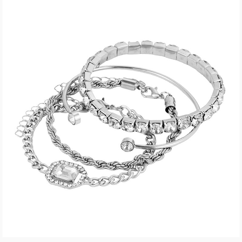 Lot de quatre bracelets Cristal fantaisie — photographie 2