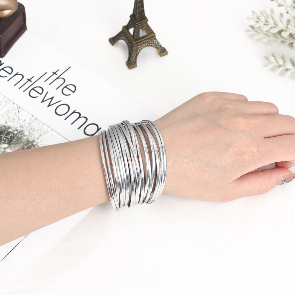 Manchette Tresse — bracelet multiliens — photographie fournisseur, vue 10