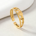 Bague Cœur finition dorée