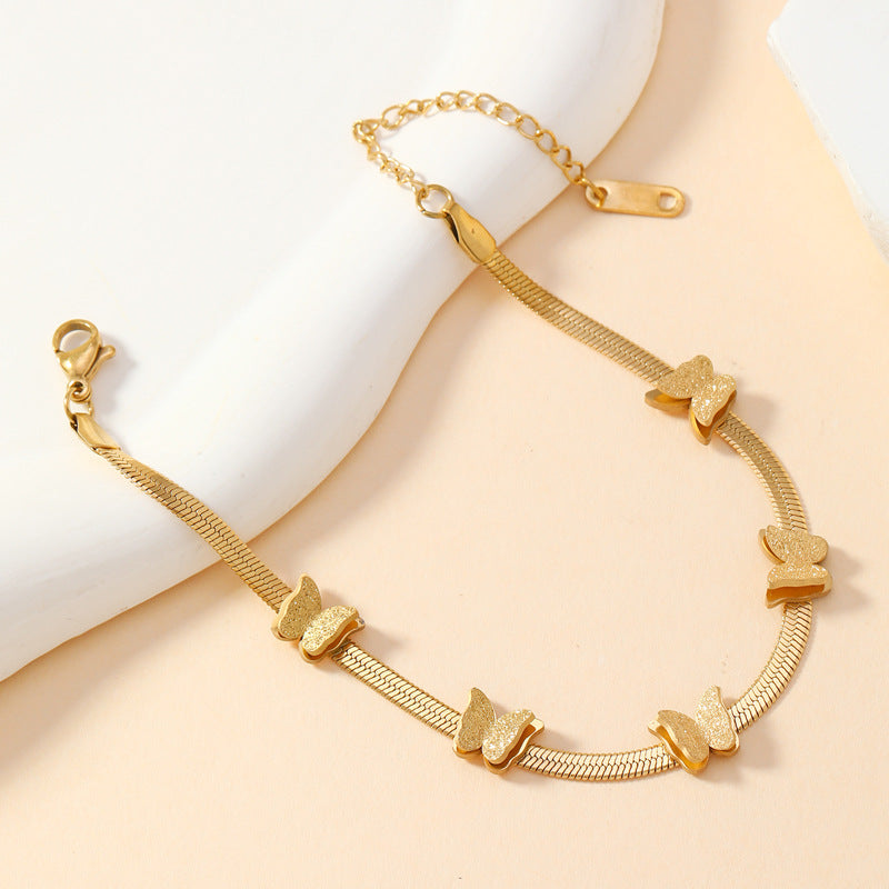 Bracelet Papillon double détail