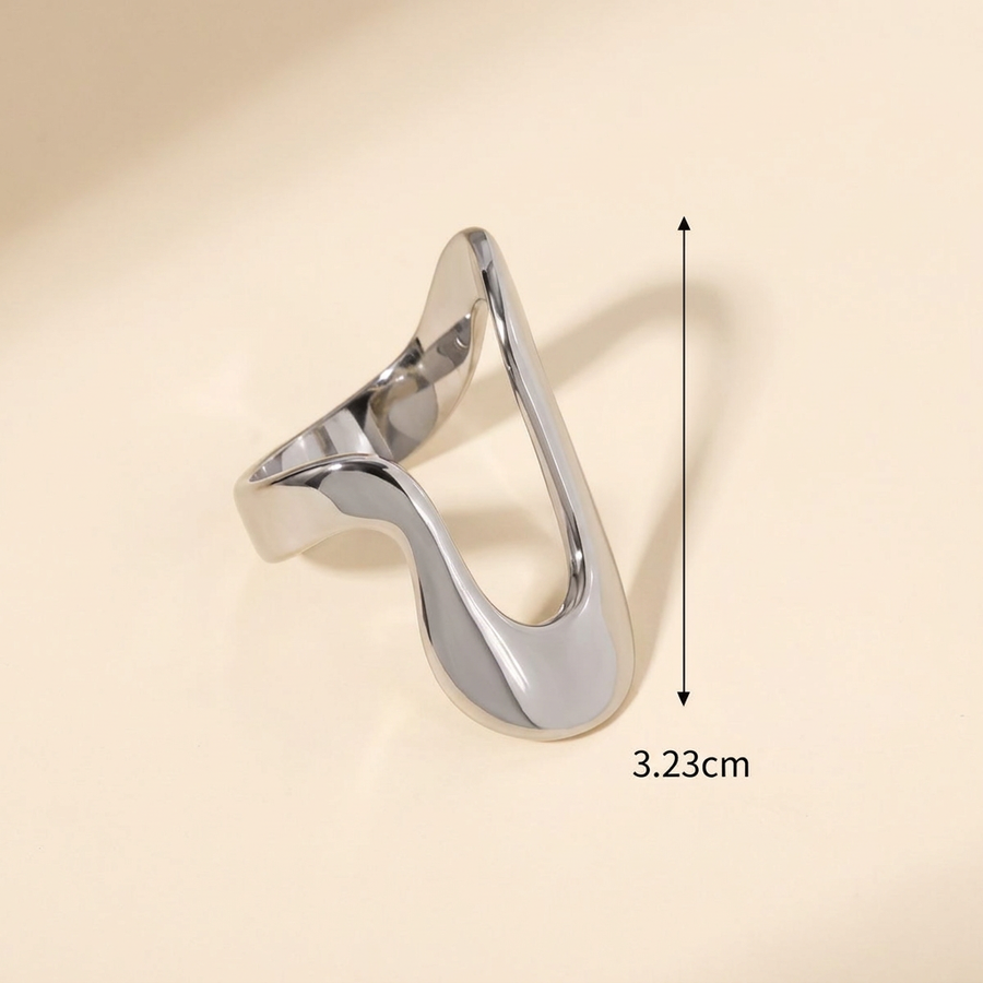 Bague Onde – Ligne organique