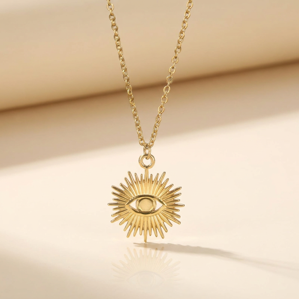 Collier Œil scintillant – visuel propre