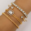 Lot de quatre bracelets Cristal — ensemble 1