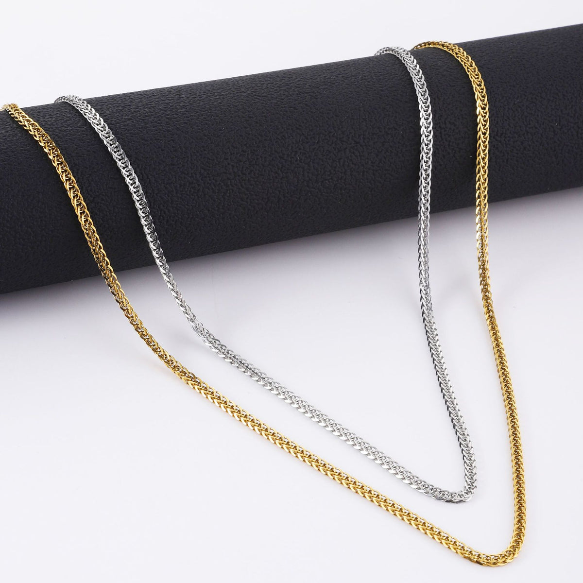 Collier Lien chaîne minimaliste en acier inoxydable